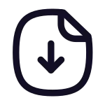 Paper Download SVG Icon